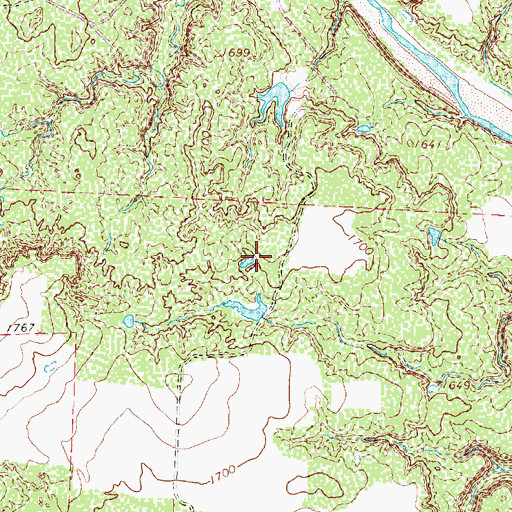Topographic Map of Aspermont North Division, TX