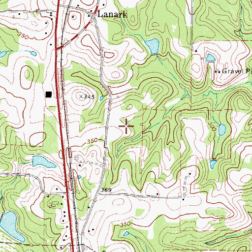 Topographic Map of Atlanta Division, TX