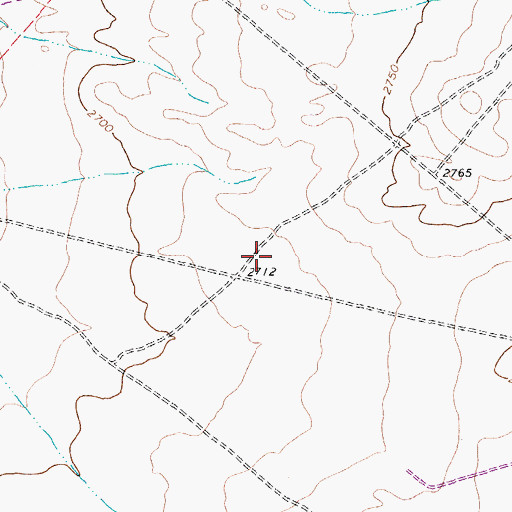 Topographic Map of Barstow-Pyote Division, TX