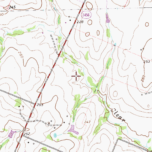 Topographic Map of Bellville Division, TX