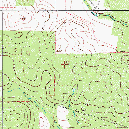 Topographic Map of Benavides Division, TX