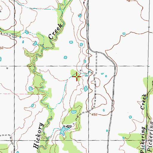 Topographic Map of Biardstown Division, TX