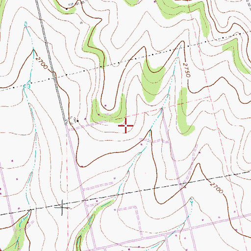 Topographic Map of Big Spring Division, TX
