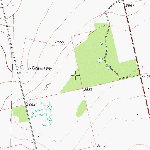 Topographic Map of Big Spring North Division, TX