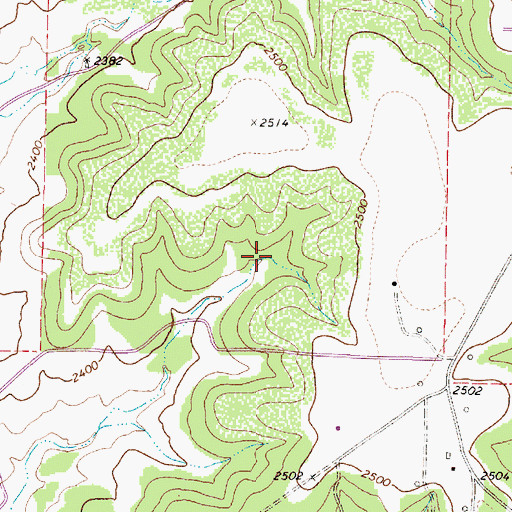 Topographic Map of Blackwell-Nolan Division, TX