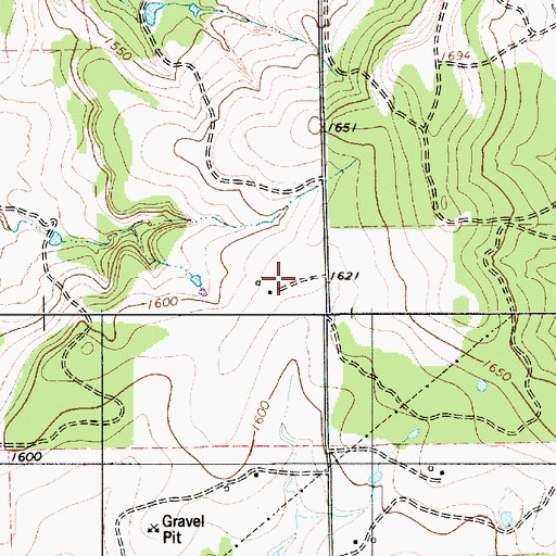Topographic Map of Blanket Division, TX