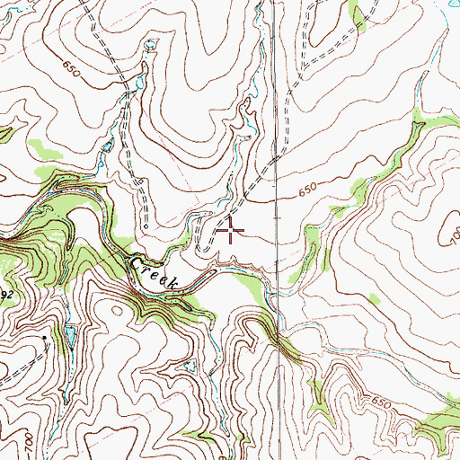 Topographic Map of Blum Division, TX
