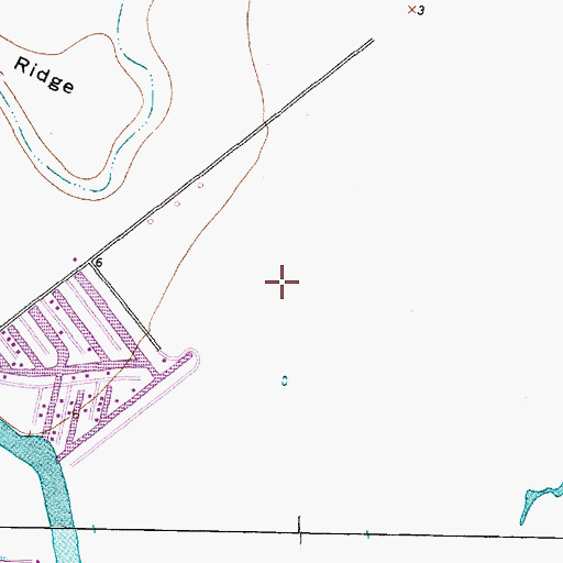 Topographic Map of Brazosport Division, TX