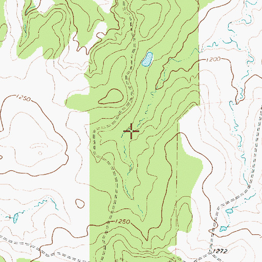 Topographic Map of Breckenridge North Division, TX