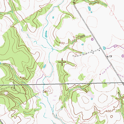 Topographic Map of Bremond Division, TX