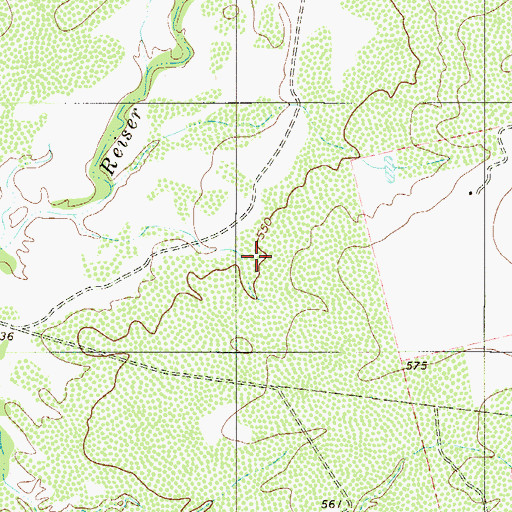 Topographic Map of Laredo South-El Cenizo Division, TX