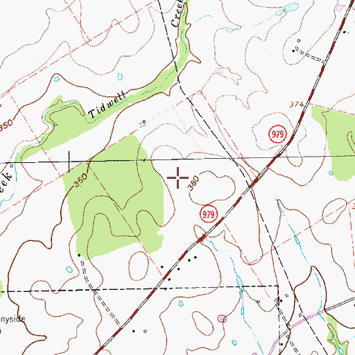 Topographic Map of Calvert Division, TX