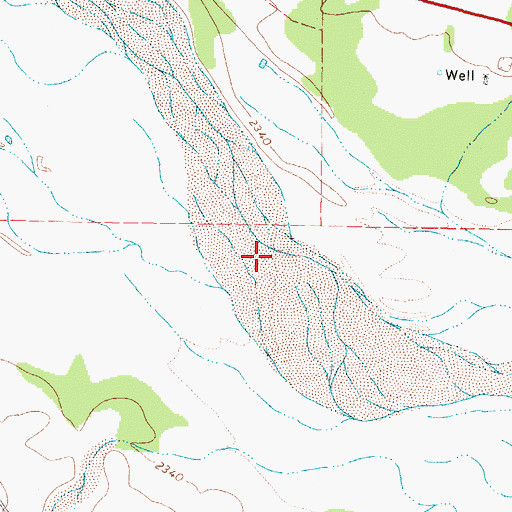 Topographic Map of Canadian North Division, TX