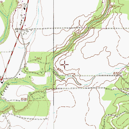 Topographic Map of Castroville-LaCoste Division, TX
