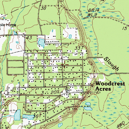Topographic Map of Lumberton Division, TX