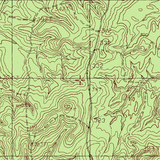 Topographic Map of Chireno-Martinsville Division, TX