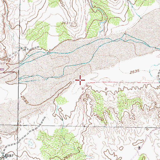 Topographic Map of Clarendon Division, TX