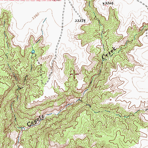 Topographic Map of Claude South Division, TX