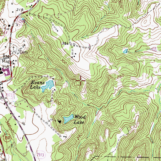Topographic Map of Coldspring Division, TX