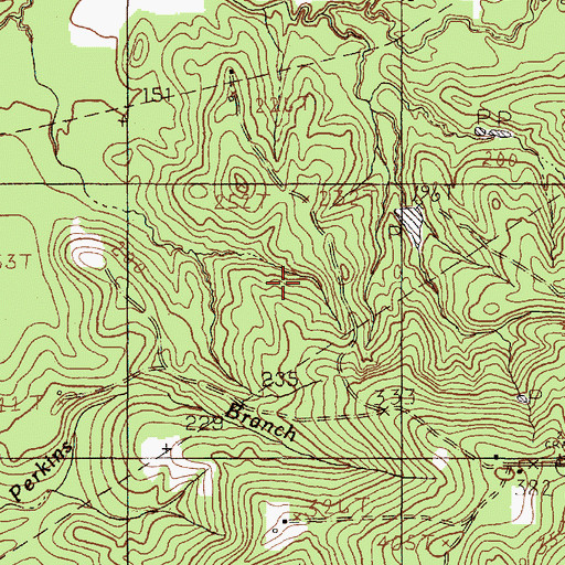 Topographic Map of Colmesneil-Chester Division, TX