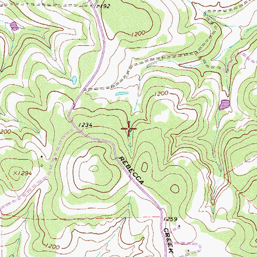 Topographic Map of Canyon Lake Division, TX