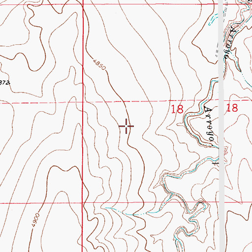 Topographic Map of McClain Reservoir, CO