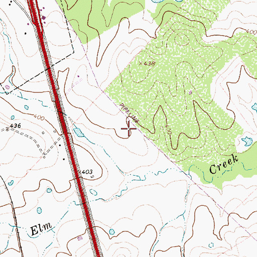 Topographic Map of Corsicana Division, TX