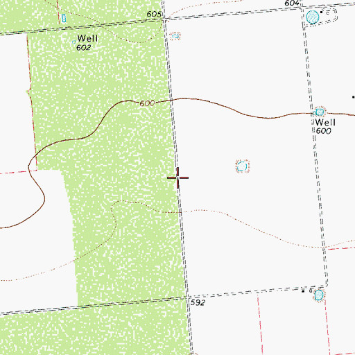 Topographic Map of Crystal City Division, TX