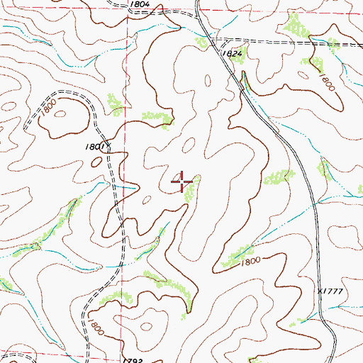 Topographic Map of Del Rio Northwest Division, TX