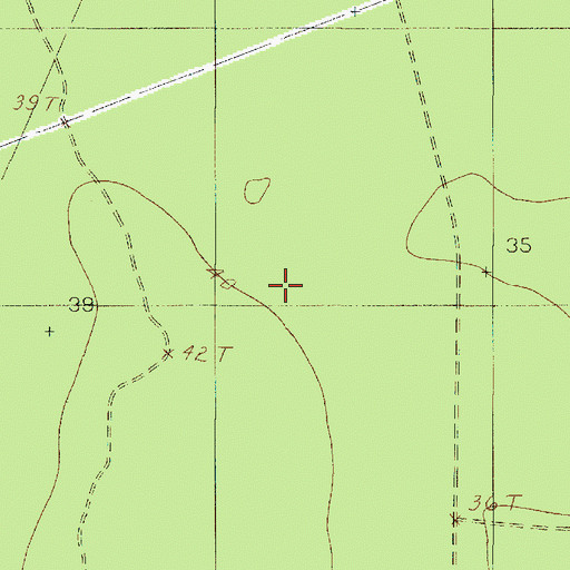 Topographic Map of Deweyville Division, TX