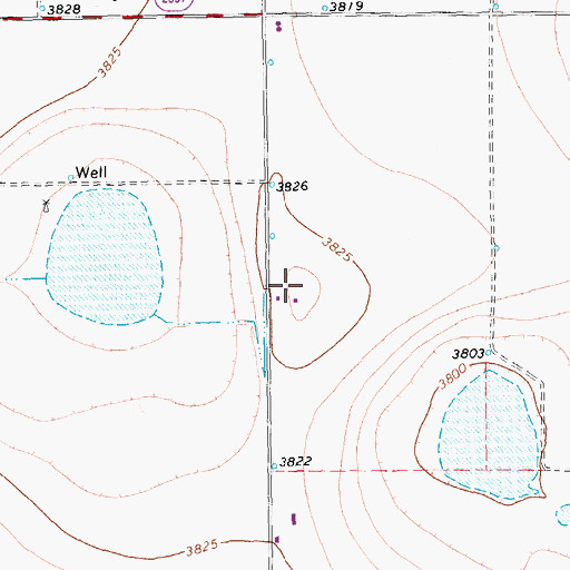 Topographic Map of Dimmitt Division, TX