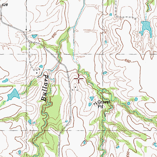 Topographic Map of Dodd City Division, TX