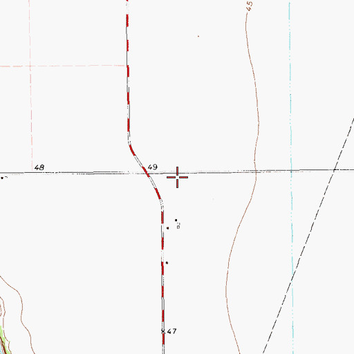 Topographic Map of Driscoll Division, TX