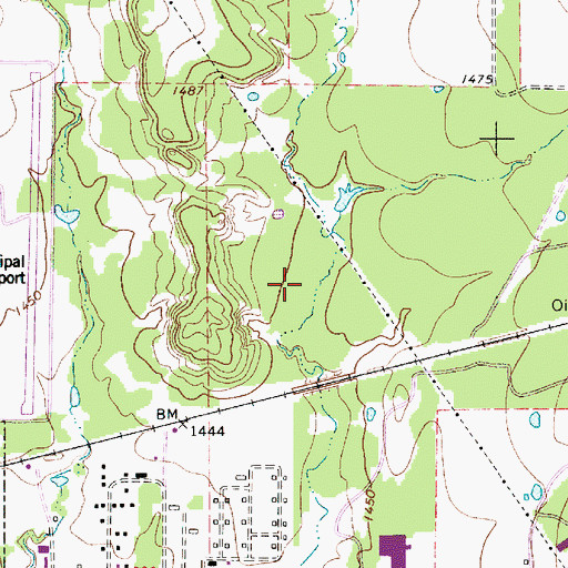 Topographic Map of Eastland Division, TX