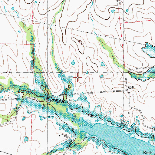 Topographic Map of Ector Division, TX