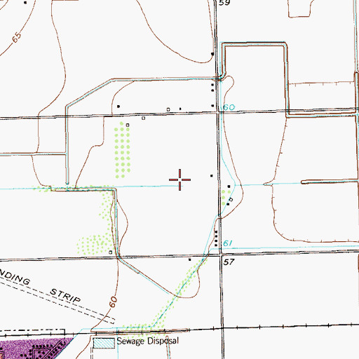 Topographic Map of Edcouch-Elsa Division, TX