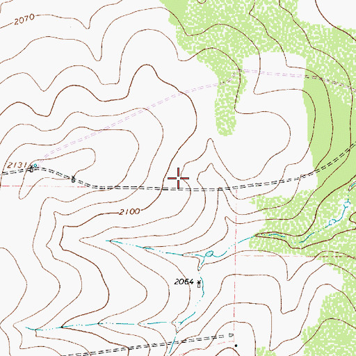Topographic Map of Eden-Millersview Division, TX