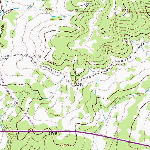 Topographic Map of Eldorado East Division, TX