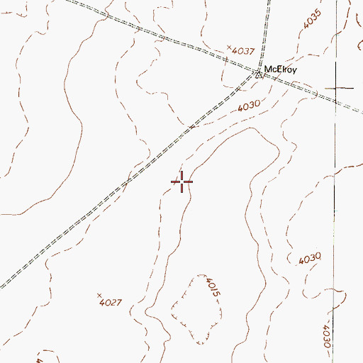 Topographic Map of El Paso North Central Division, TX