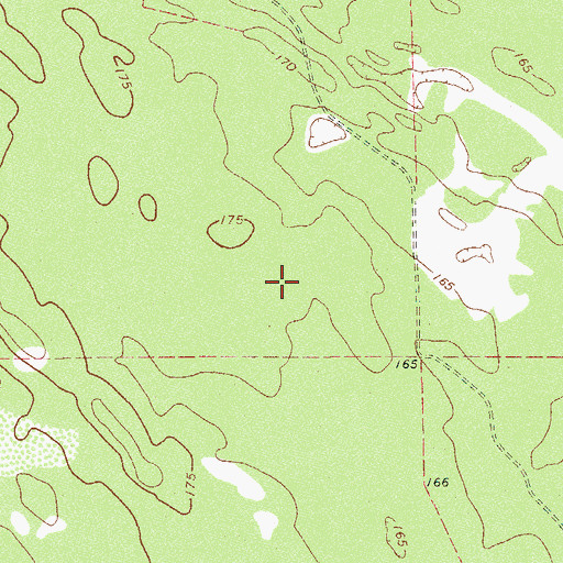 Topographic Map of Encino Division, TX