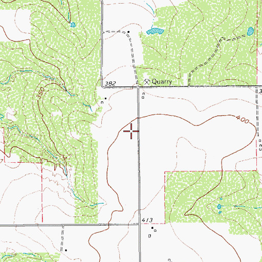 Topographic Map of Falls City Division, TX