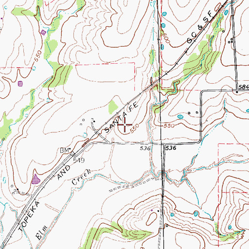Topographic Map of Farmersville Division, TX