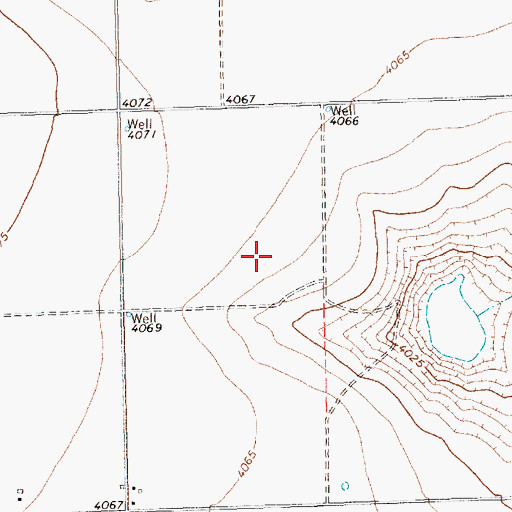 Topographic Map of Farwell-Bovina Division, TX