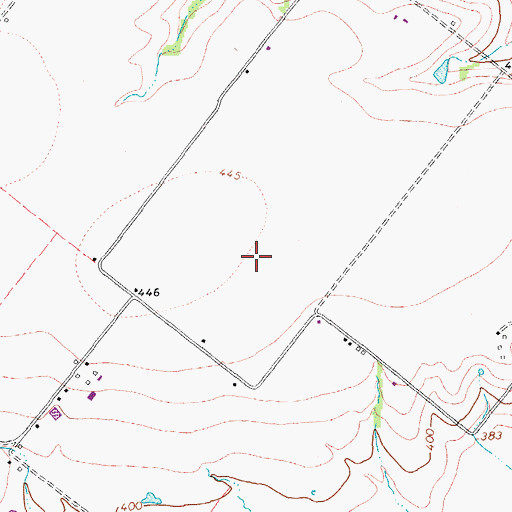 Topographic Map of Ferris Division, TX