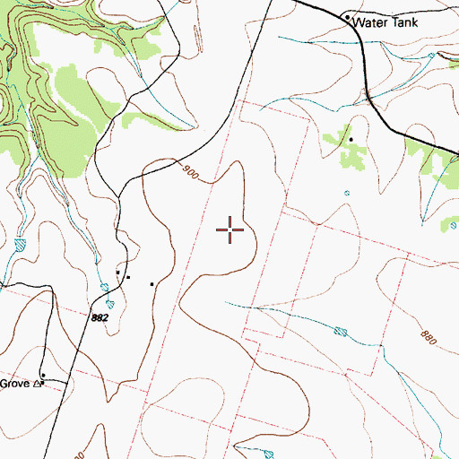 Topographic Map of Flat Division, TX