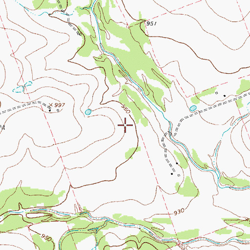 Topographic Map of Florence Division, TX