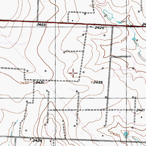 Topographic Map of Fluvanna-Ira Division, TX
