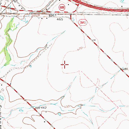 Topographic Map of Forney Division, TX