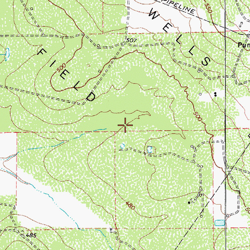 Topographic Map of Freer Division, TX