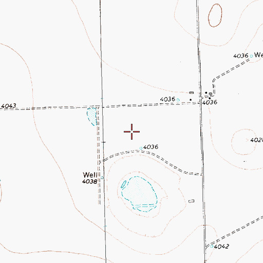 Topographic Map of Friona Division, TX